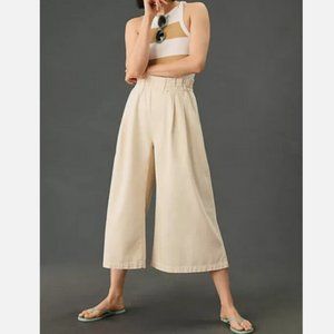 NWT Anthropologie Pilcro XLP High-Rise Cropped Paperbag Jeans Pants XL Petite